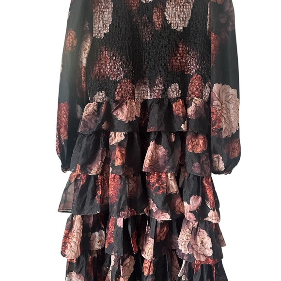 JessaKae Black and Pink Floral Dress - Picture 2 of 4